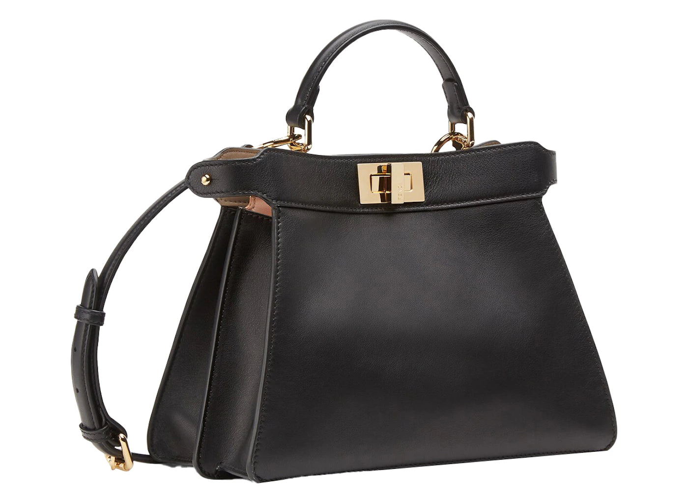 Fendi by Marc Jacobs Peekaboo Iseeu Small Black Leather Bag