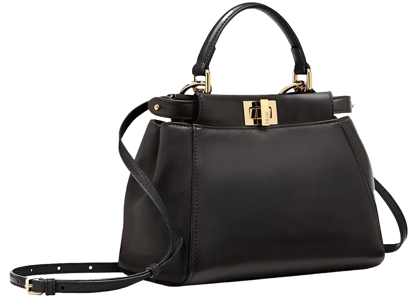 Fendi by Marc Jacobs Peekaboo Mini Black Nappa Leather Bag