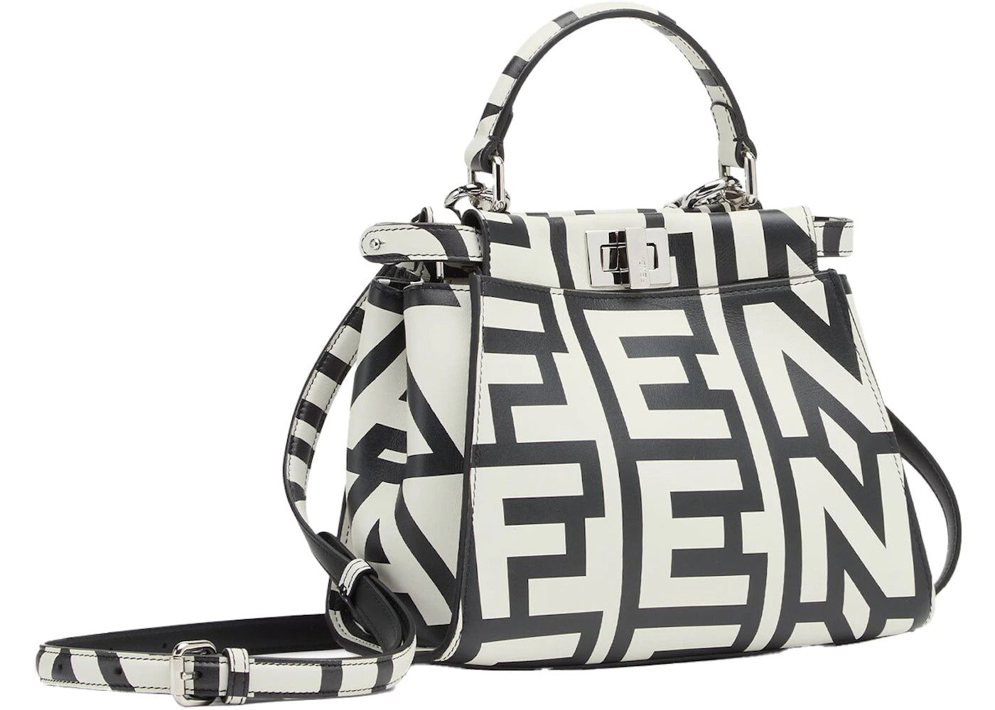 Fendi by Marc Jacobs Peekaboo Mini Two-Tone Leather Bag