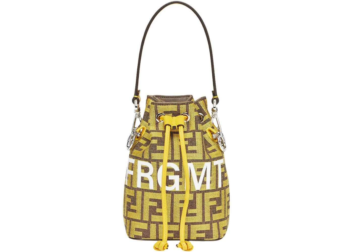 Fendi x FRGMT FF Fabric Mini Bag Mon Tresor Yellow