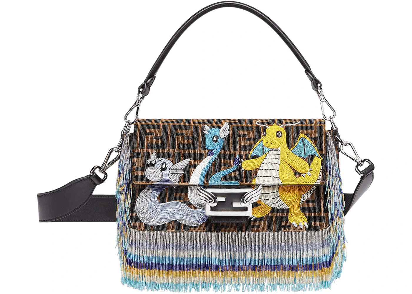 Fendi x FRGMT x Pokemon Beaded Bag Baguette Multicolor