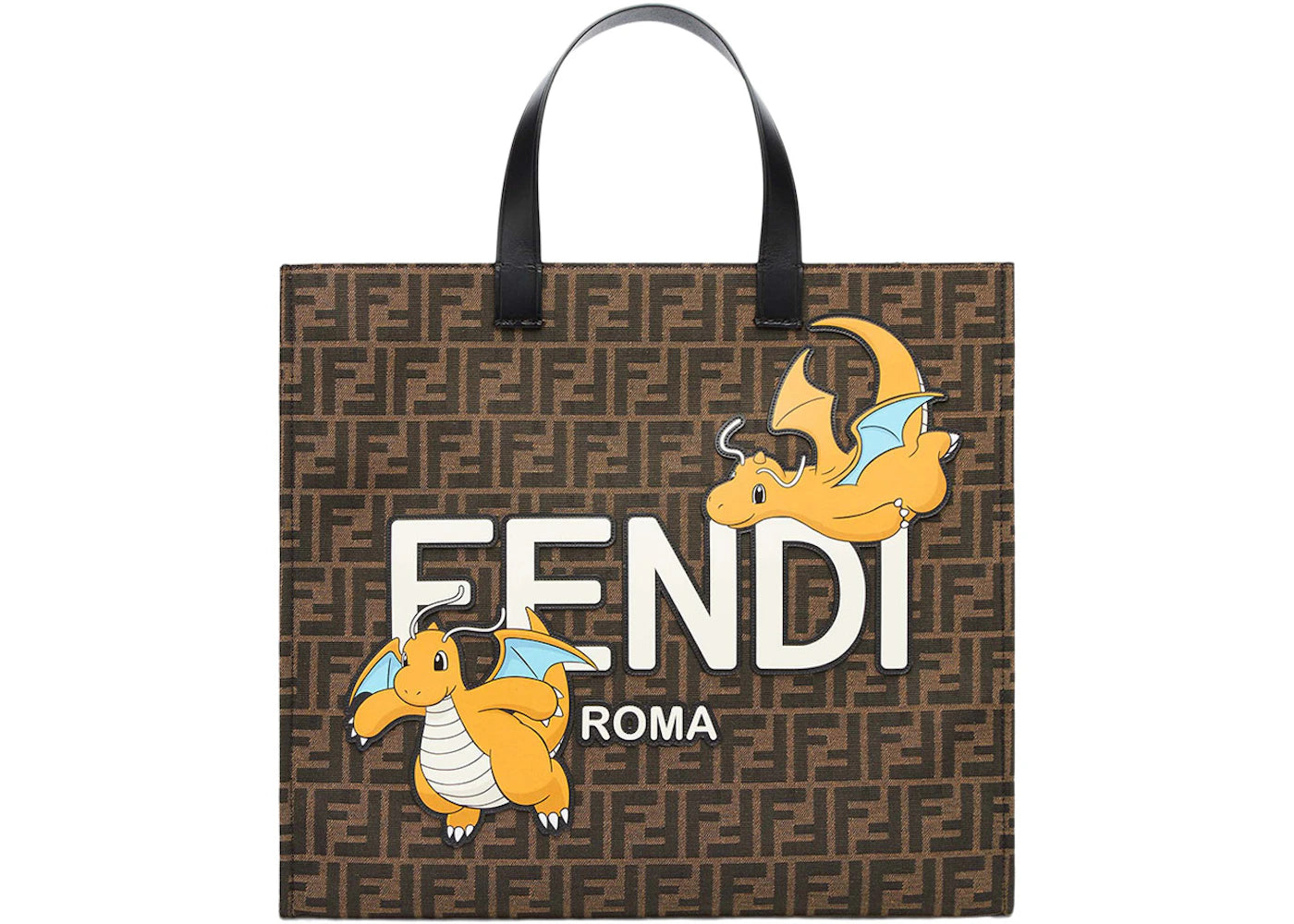 Fendi x FRGMT x Pokemon FF Fabric Bag Shopper Multicolor