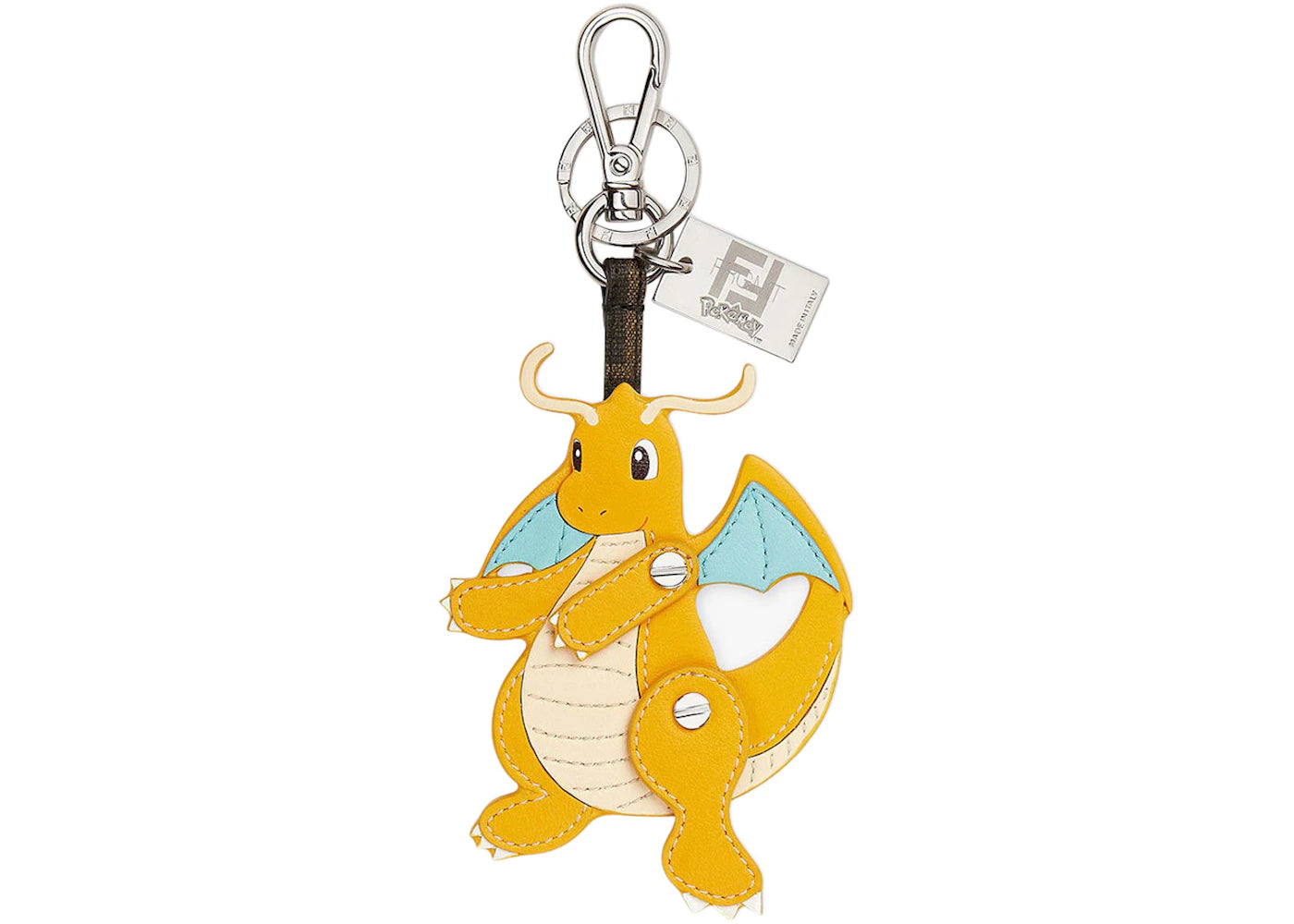 Fendi x FRGMT x Pokemon Nappa Leather Charm Yellow