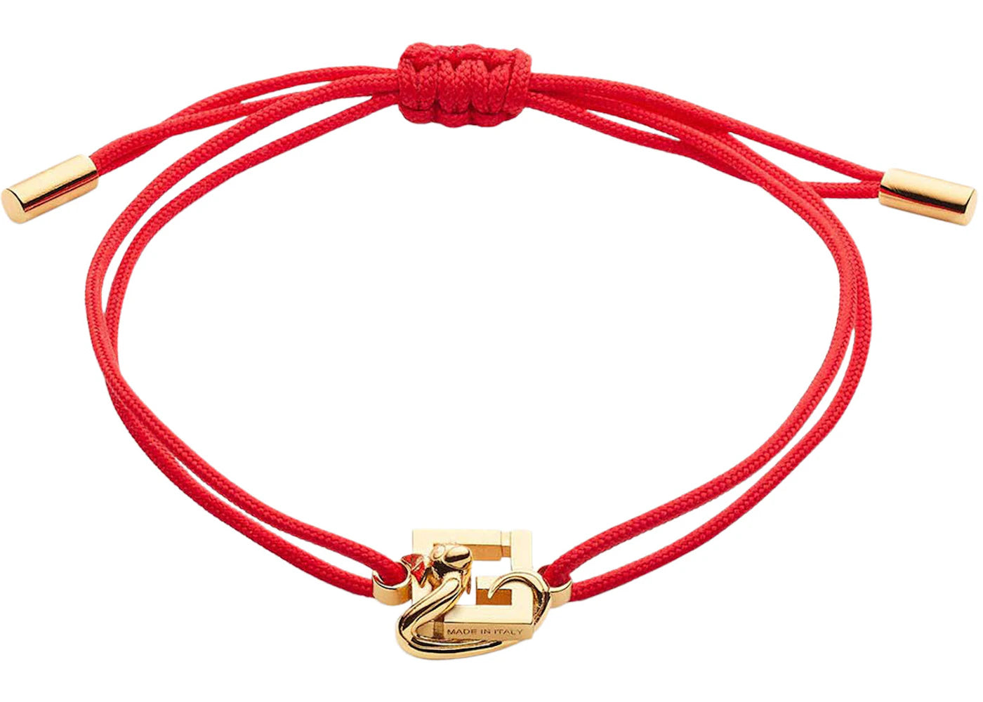 Fendi x FRGMT x Pokemon Ribbon Bracelet Red