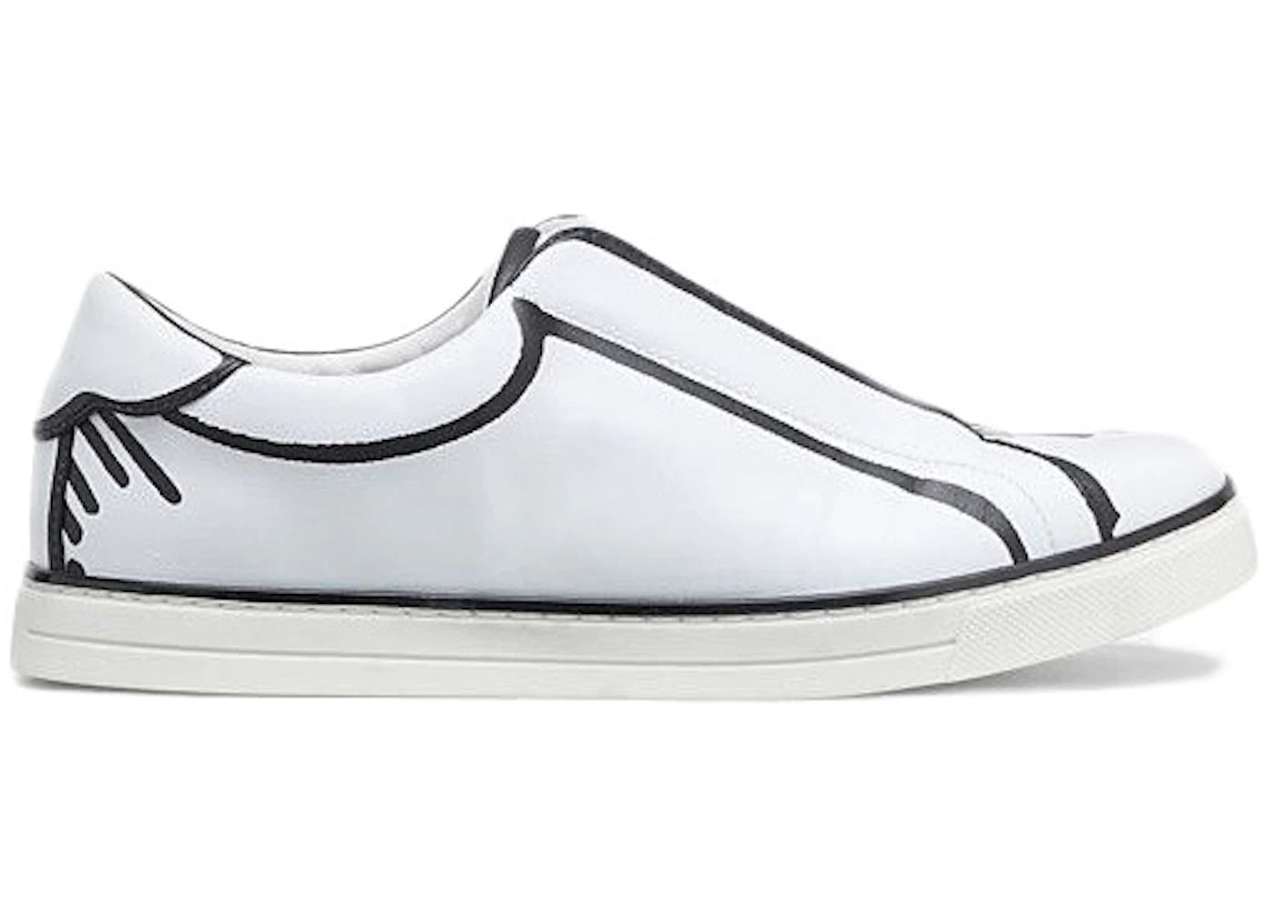 Fendi x Joshua Vides Leather Slip On White (Women's)