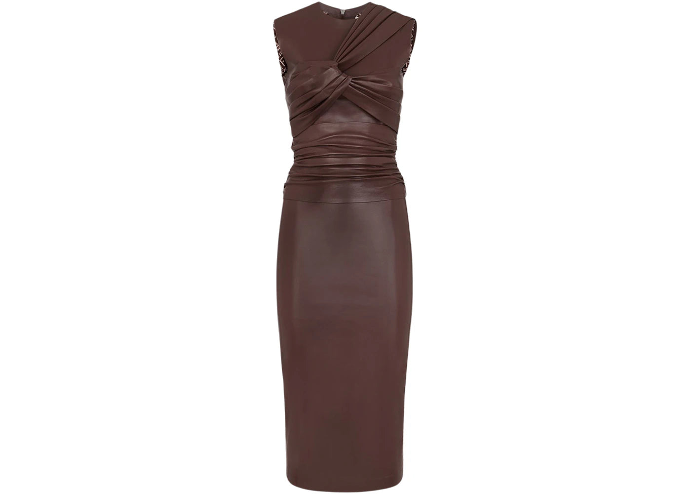 Fendi x SKIMS Leather Dress Umber