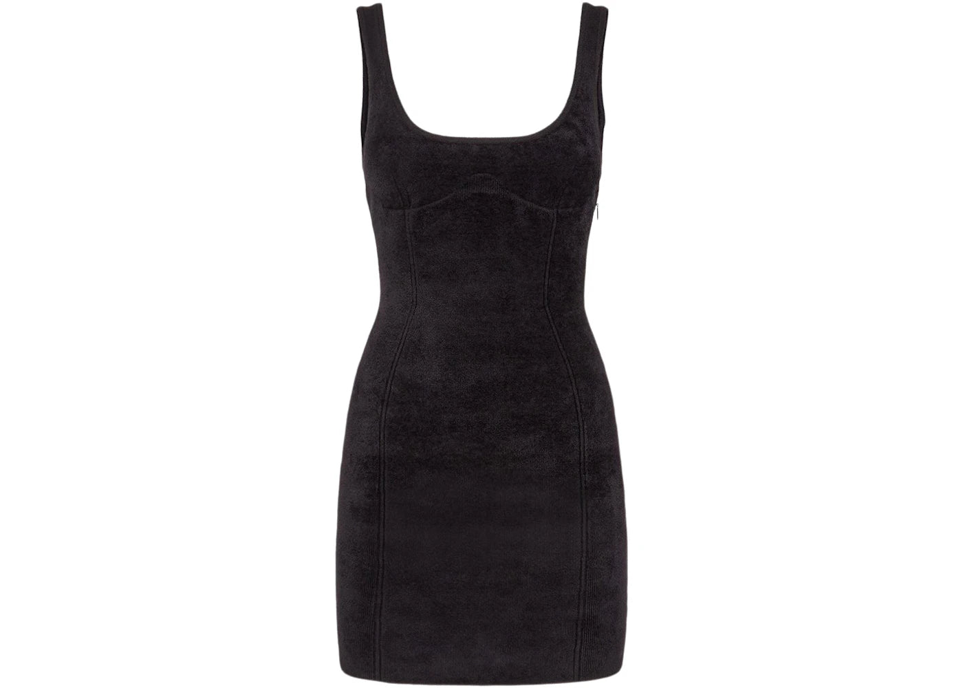 Fendi x SKIMS Velvet Knit Dress Black