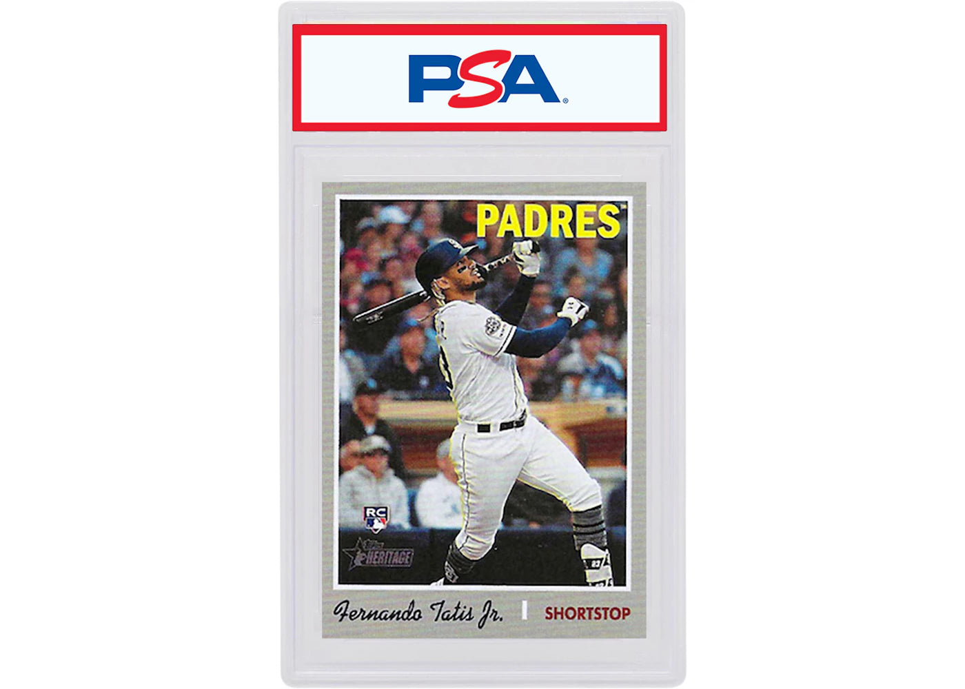 Fernando Tatis Jr. 2019 Topps Heritage Rookie Action Variation #517 (PSA or BGS Graded)