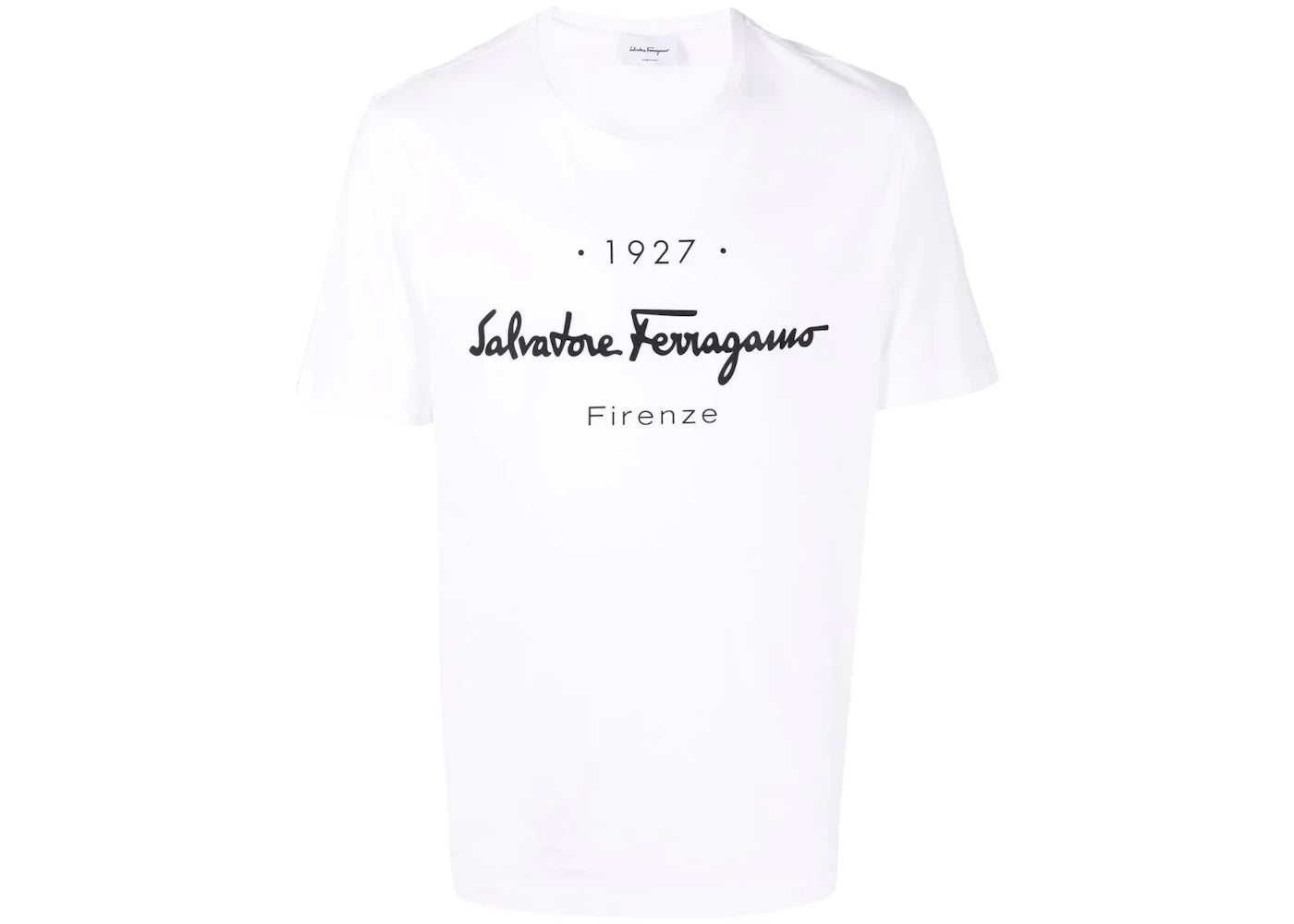 Ferragamo 1927 Signature T-shirt Daisy White/Black