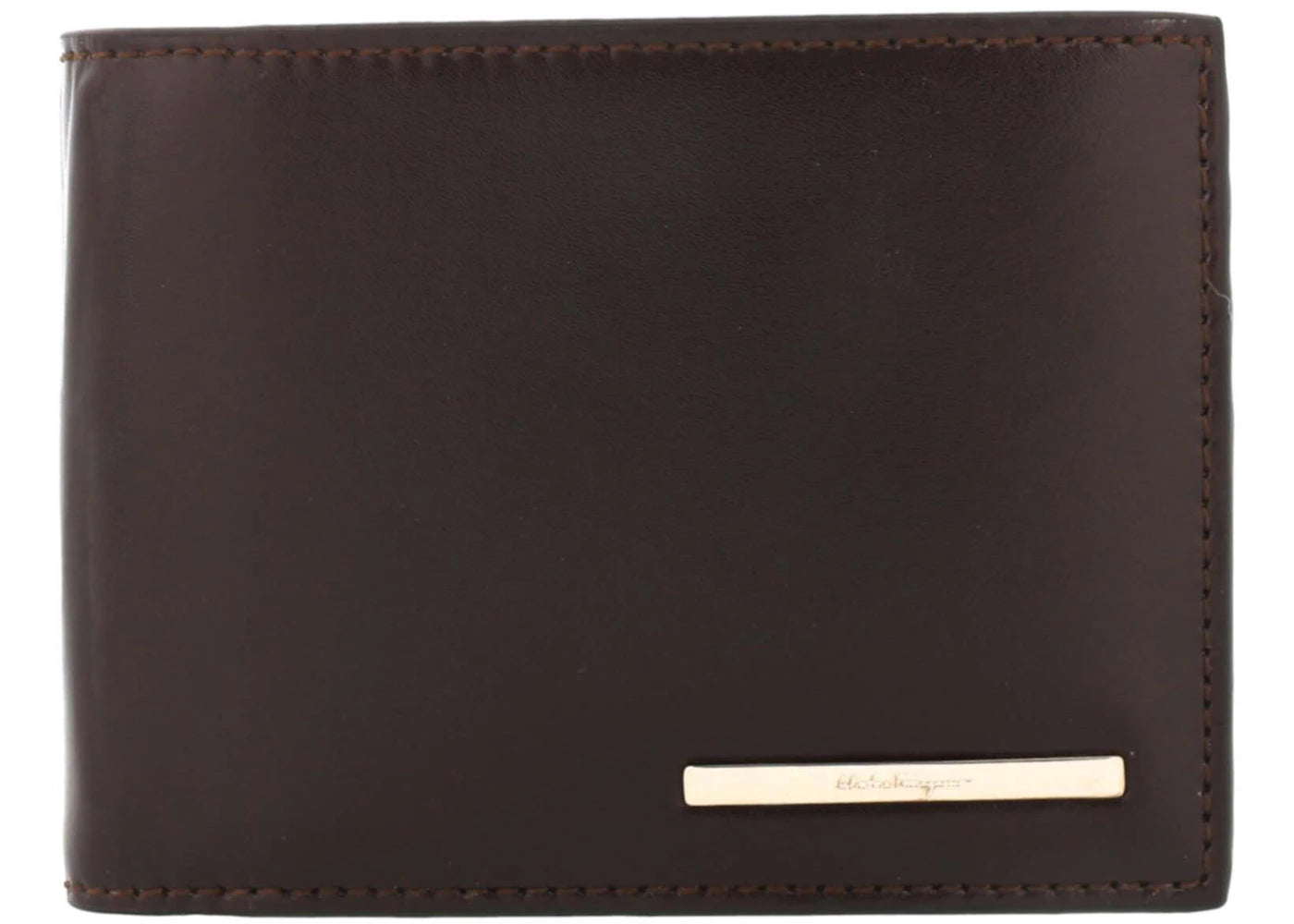 Ferragamo Crosta Bifold Wallet Brown
