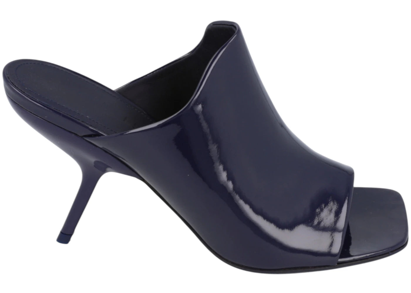 Ferragamo Era Patent Leather Mules Blue (Women's)