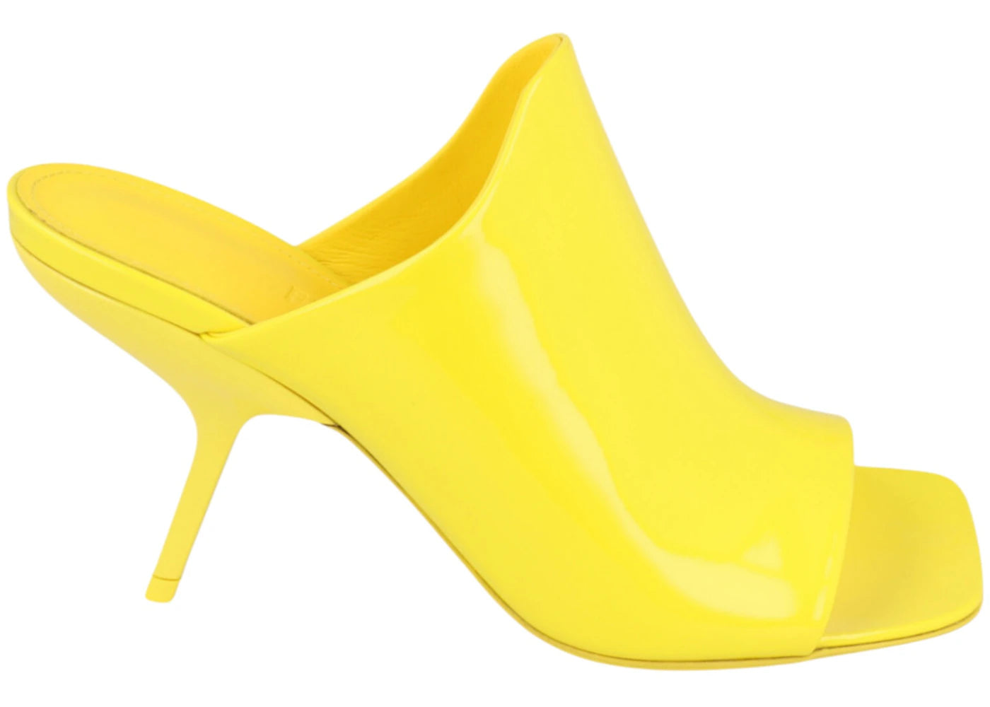 Ferragamo Era Patent Leather Mules Yellow (Women's)