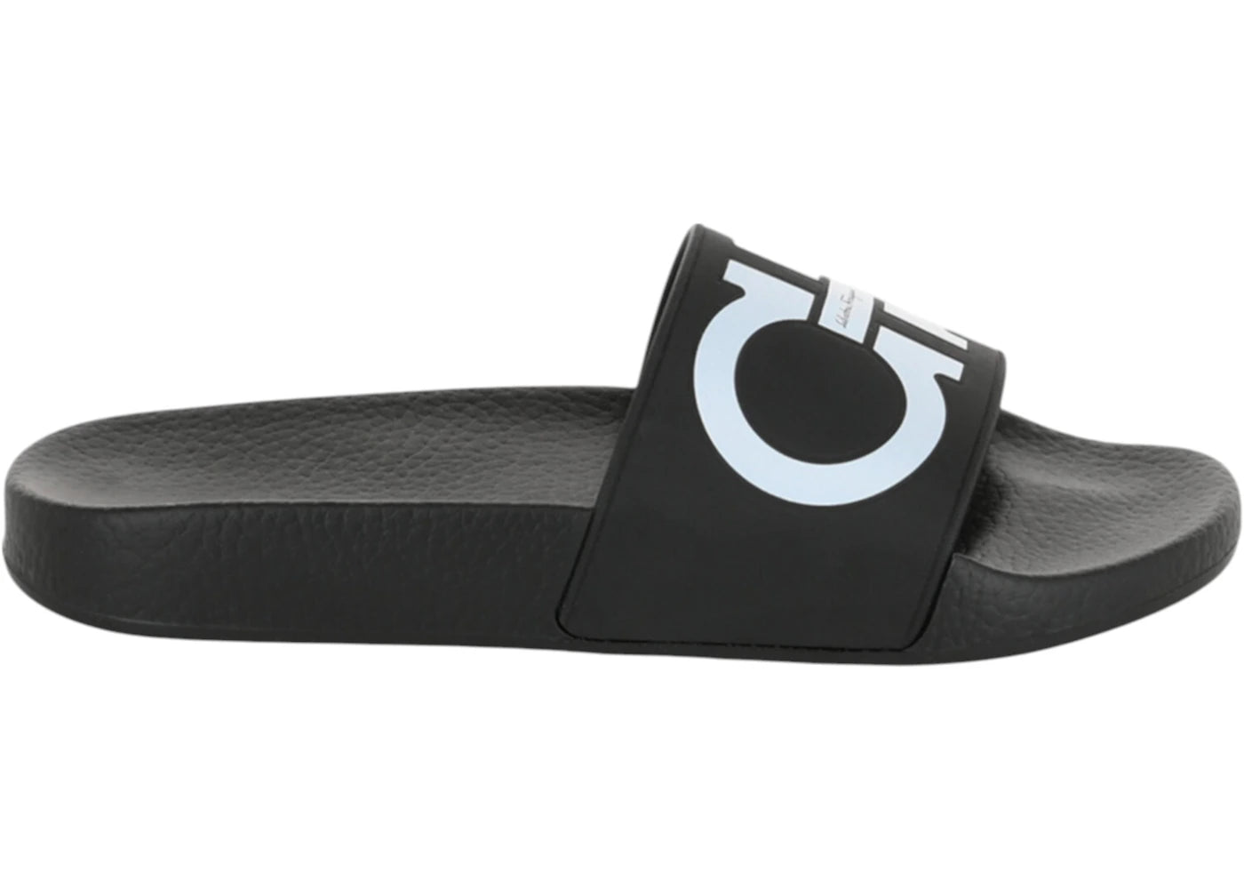 Ferragamo Groovy Dual Gancini Slides Black (Women's)