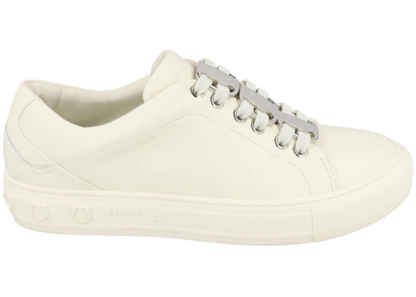 Ferragamo Nadine Leather Sneakers White (Women's)