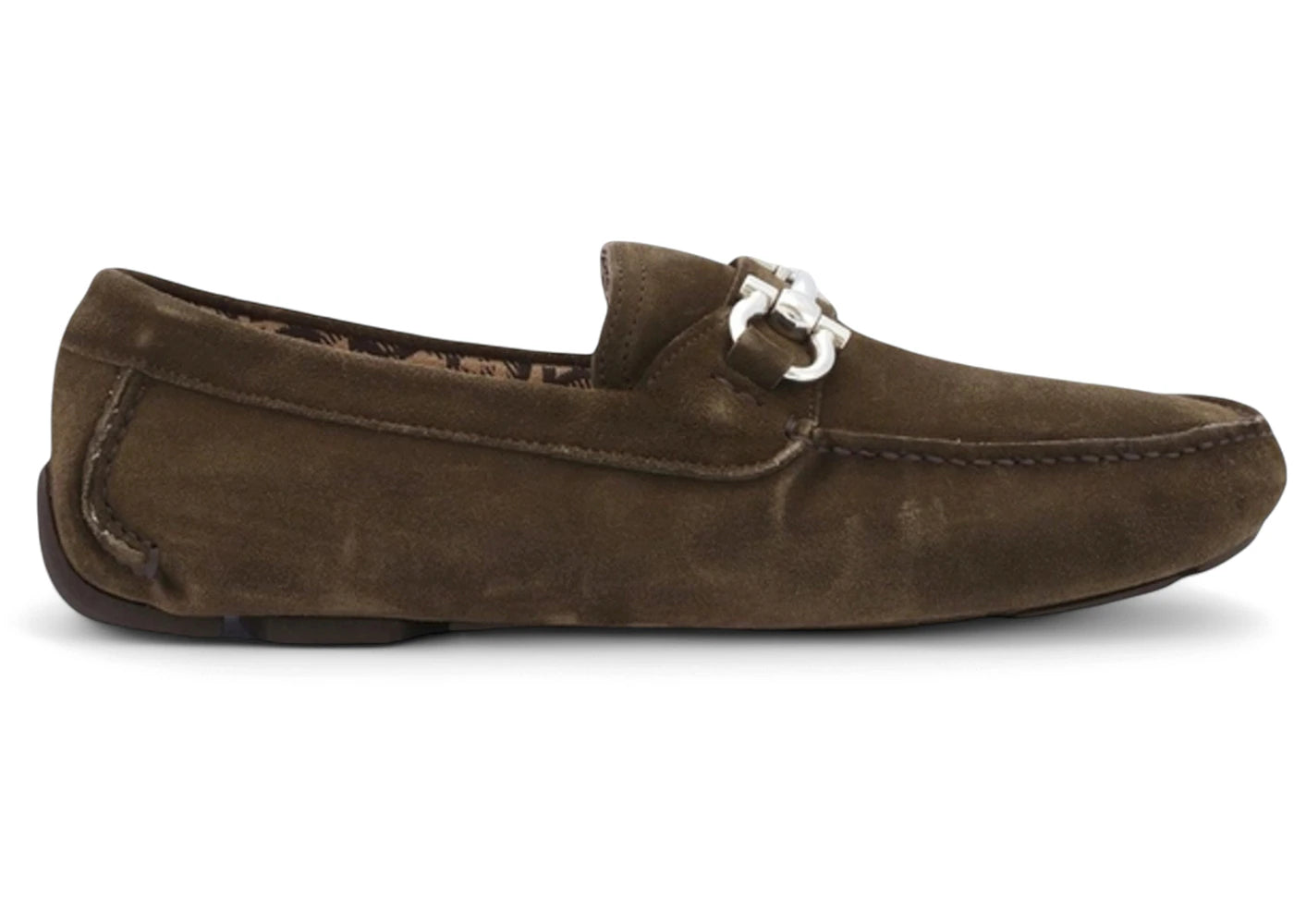 Ferragamo Parigi Eco Driving Loafers Green