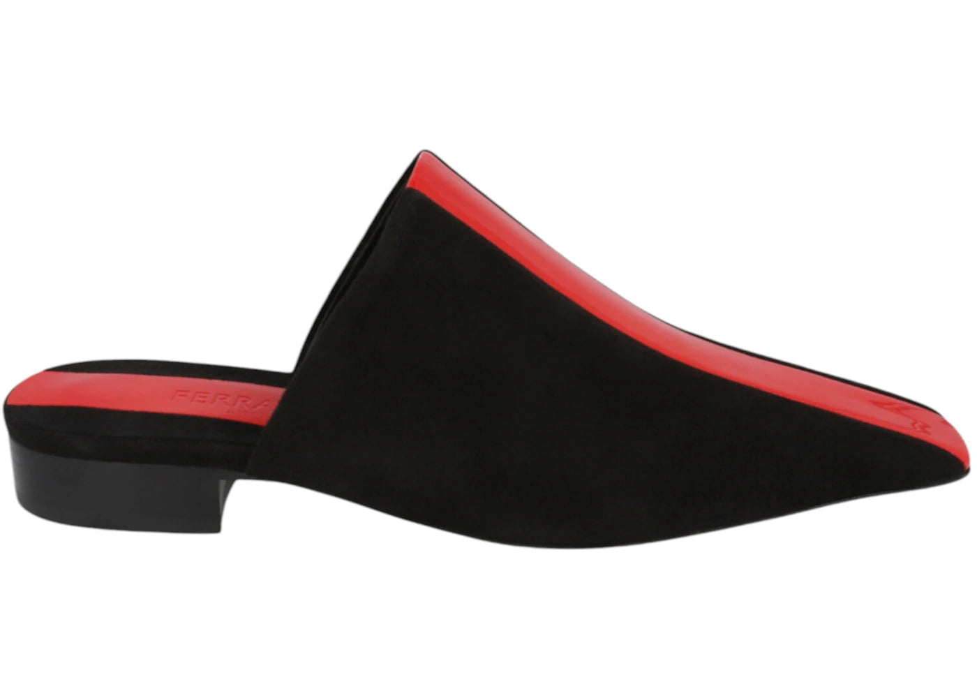 Ferragamo Selestina Suede Leather Mules Black (Women's)