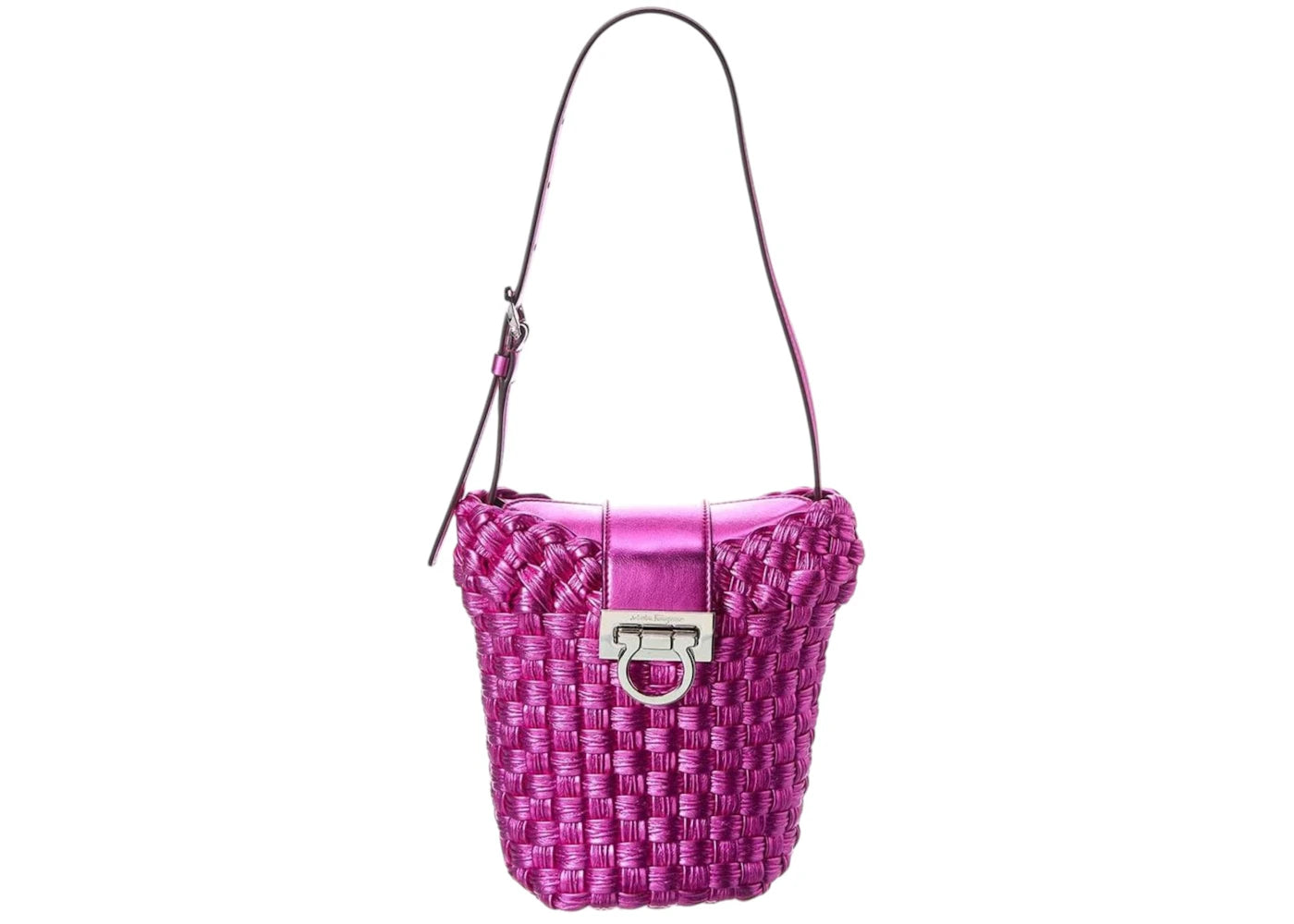 Ferragamo Trifolio Bucket Bag Fuchsia