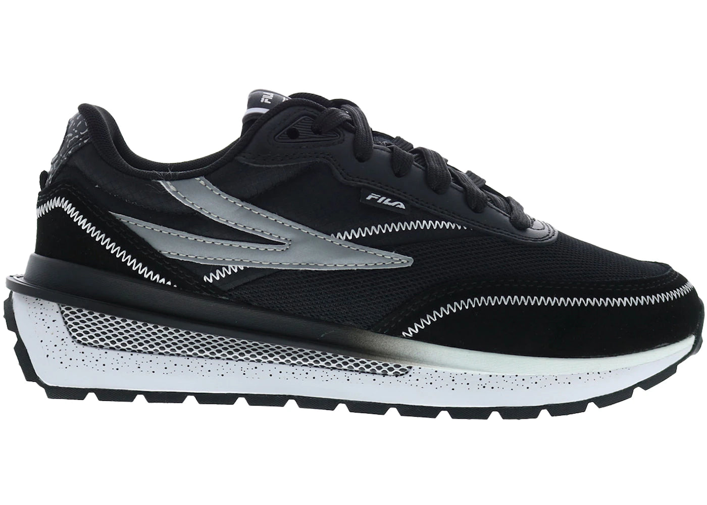 Fila Renno Black White Black (Women's)