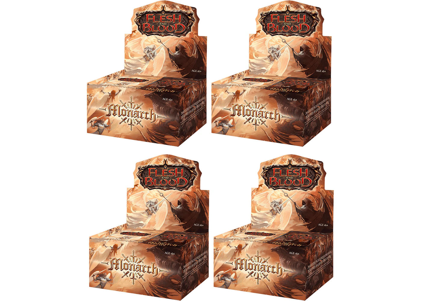 Flesh and Blood TCG Monarch 1st Edition Booster Box 4x Lot