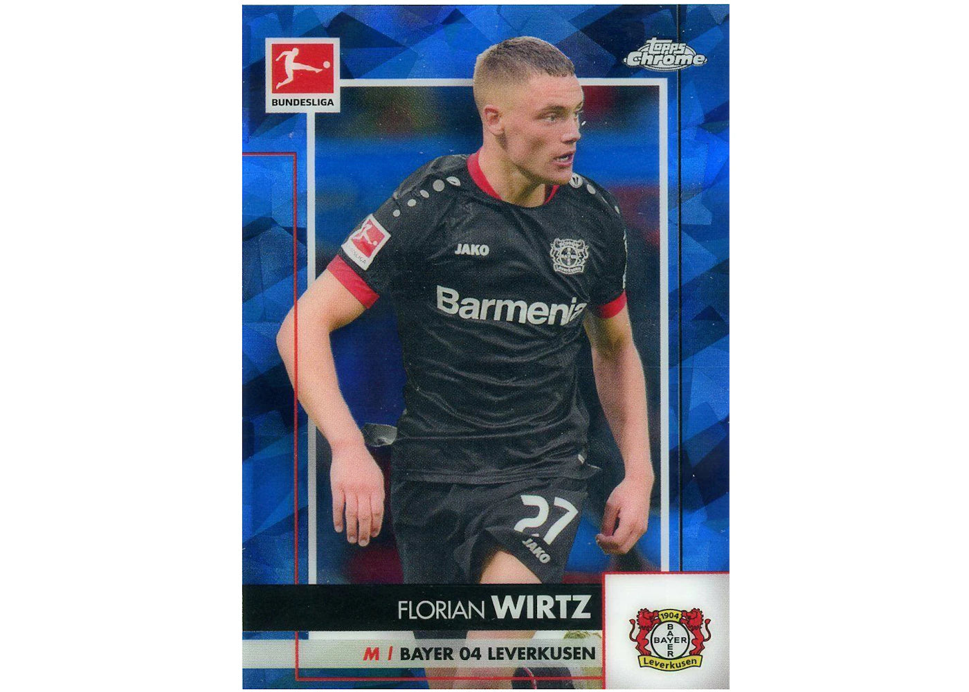 Florian Wirtz 2020 Topps Chrome Bundesliga Sapphire #64 (Ungraded)