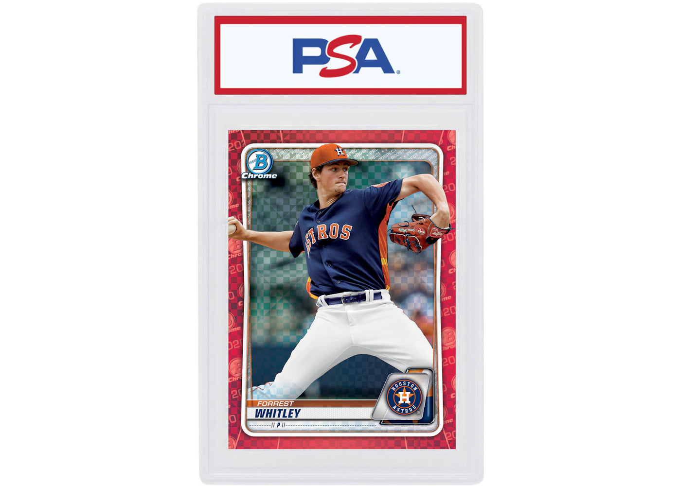 Forrest Whitley 2020 Bowman Chrome X Red X-Fractor 1/1 #BCP-192 (PSA or BGS Graded)