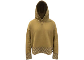 Found Embroidered Border Hoodie Dark Olive