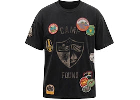 Found Embroidered Patches Camp Tee Black