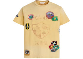 Found Embroidered Patches Camp Tee Yellow