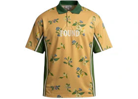 Found Floral Polo Jersey Forest/Gold