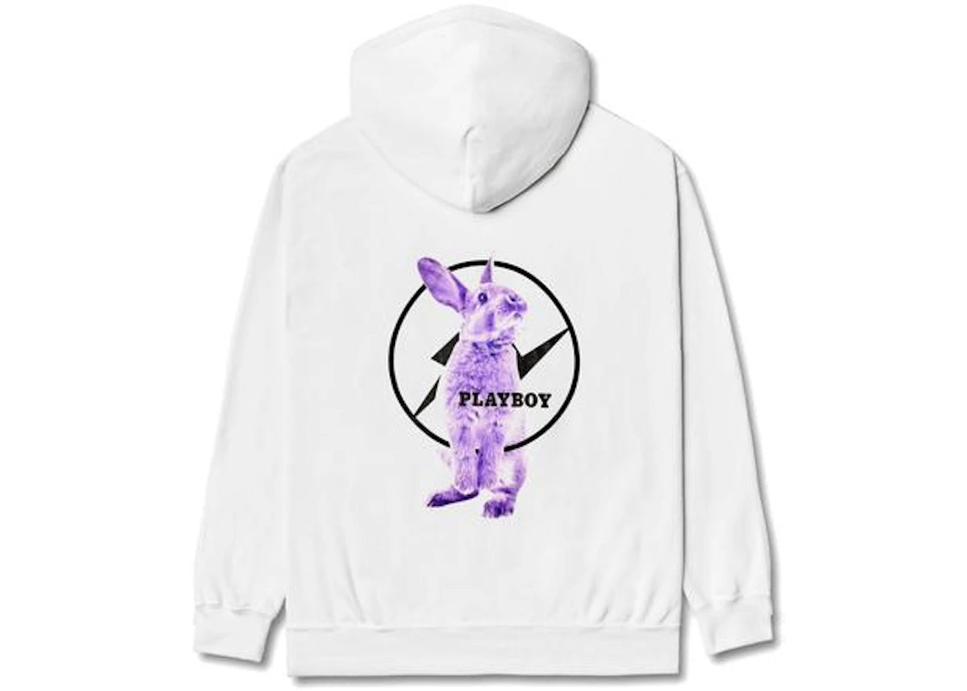 Fragment Meets Playboy Purple Bunny Hoodie White