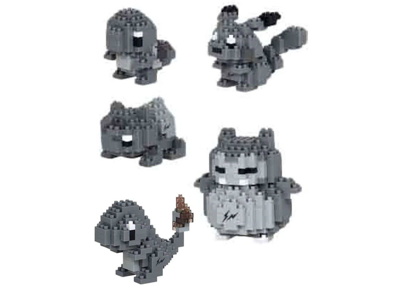 Fragment x Pokemon Thunderbolt Project Nanoblock (Set of 5)