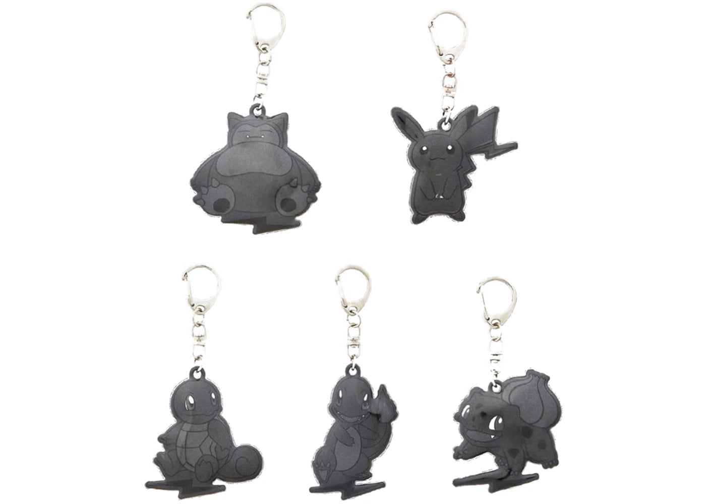 Fragment x Pokemon Thunderbolt Project x Sequence Miyashita Park Keychain (Set of 5) Grey