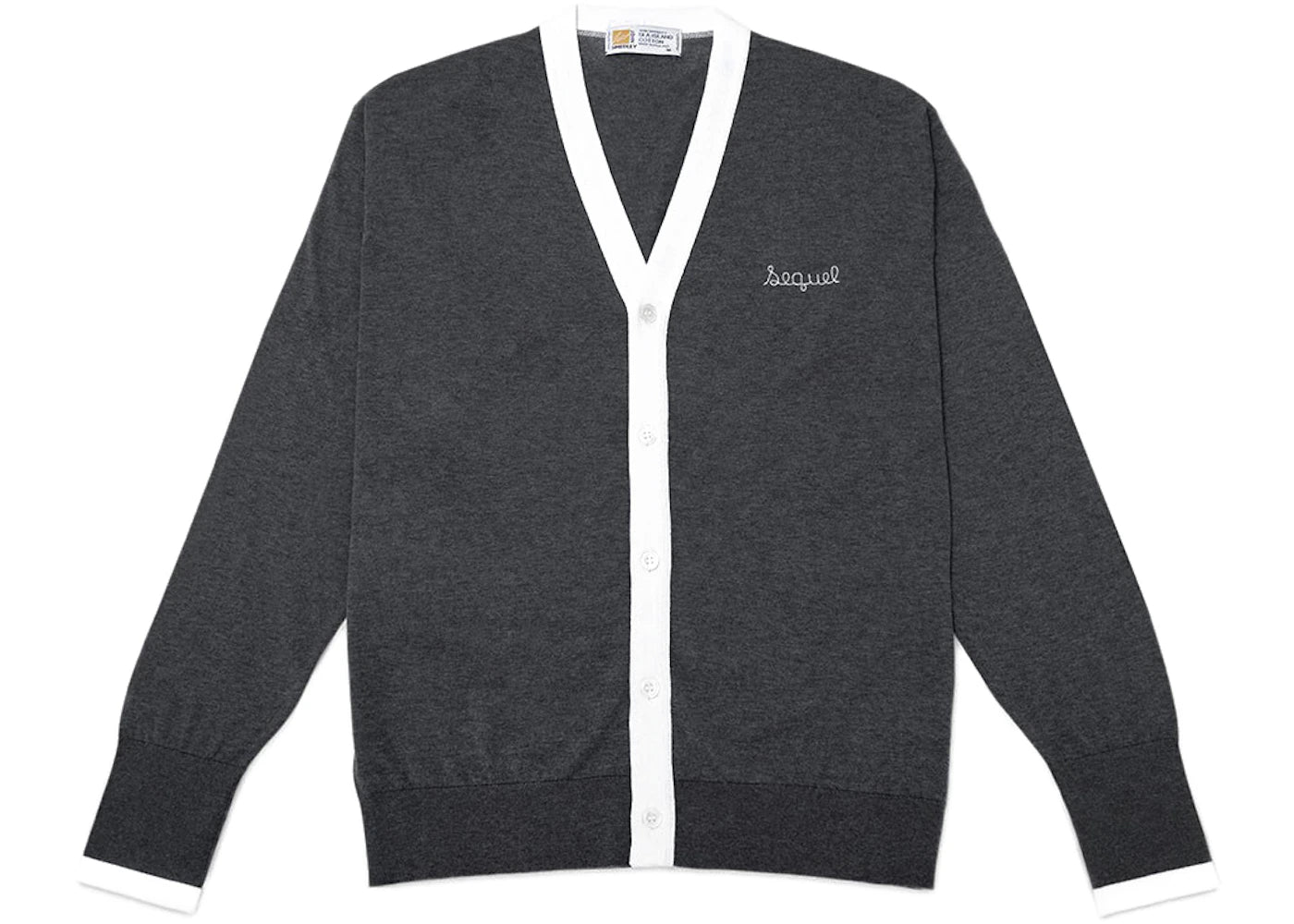 Fragment x Sequel x John Smedley Cardigan Charcoal