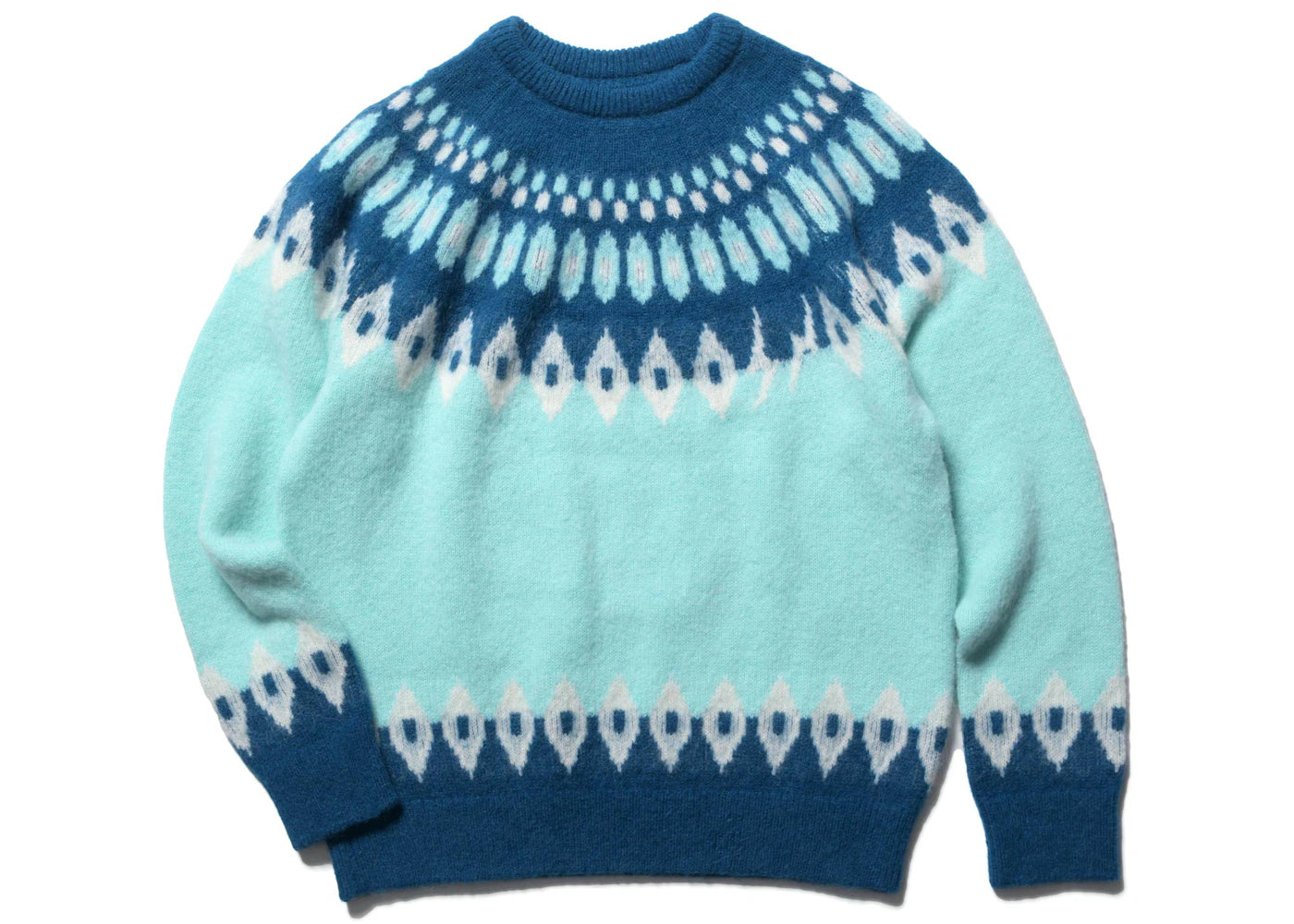 Fragment x uniform experiment Nordic Knit Sweater Blue