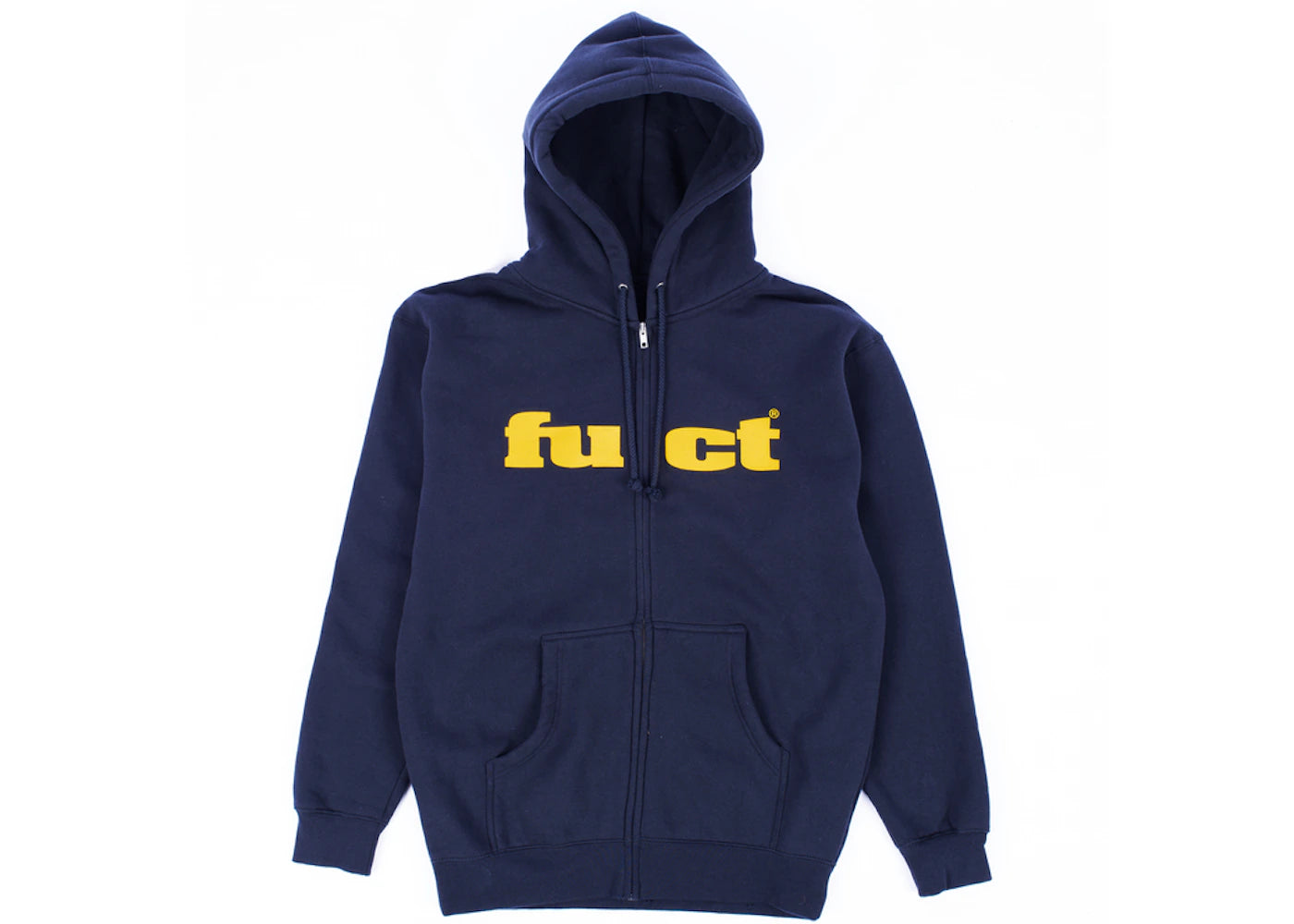 Fuct OG Logo Zip Up Hoodie Navy