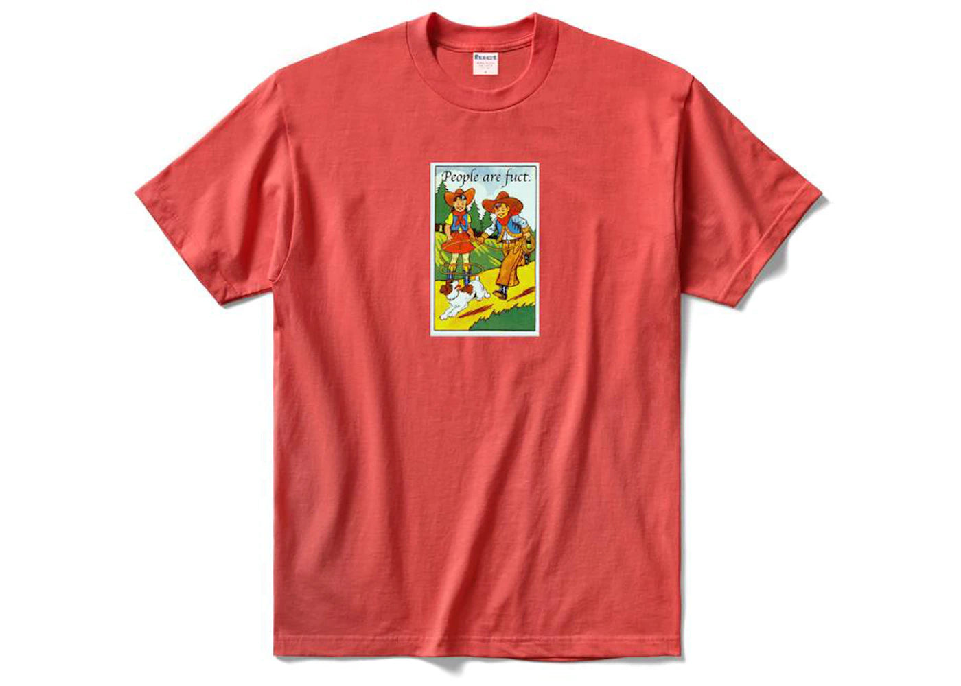 Fuct People Are Fuct Tee Coral