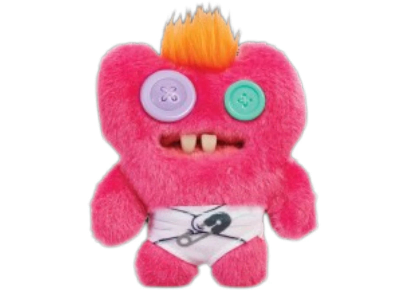 Fuggler Baby Fugg Indecisive Monster Pink Long Fuzzy Plush