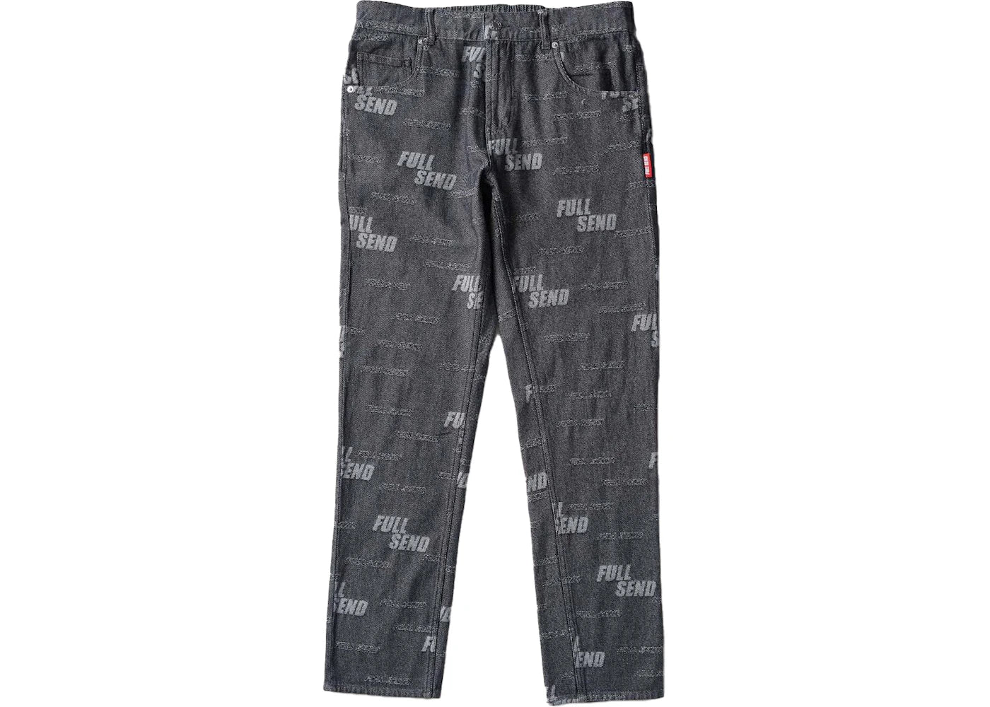 Full Send All Over Print Jeans Black