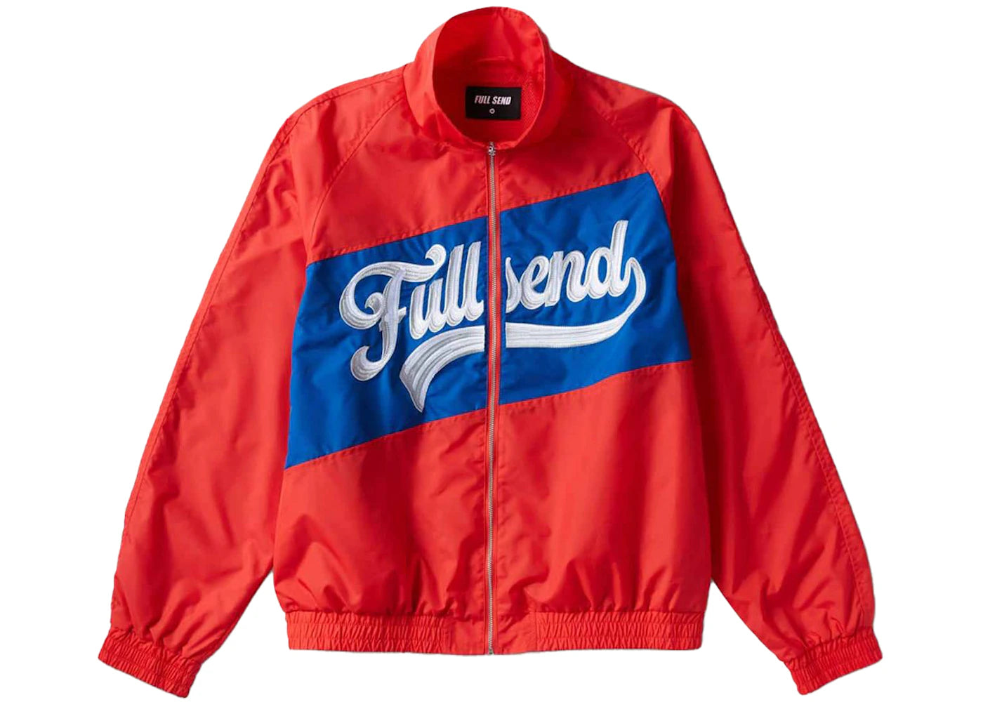 Full Send FS Nylon Logo Jacket Red