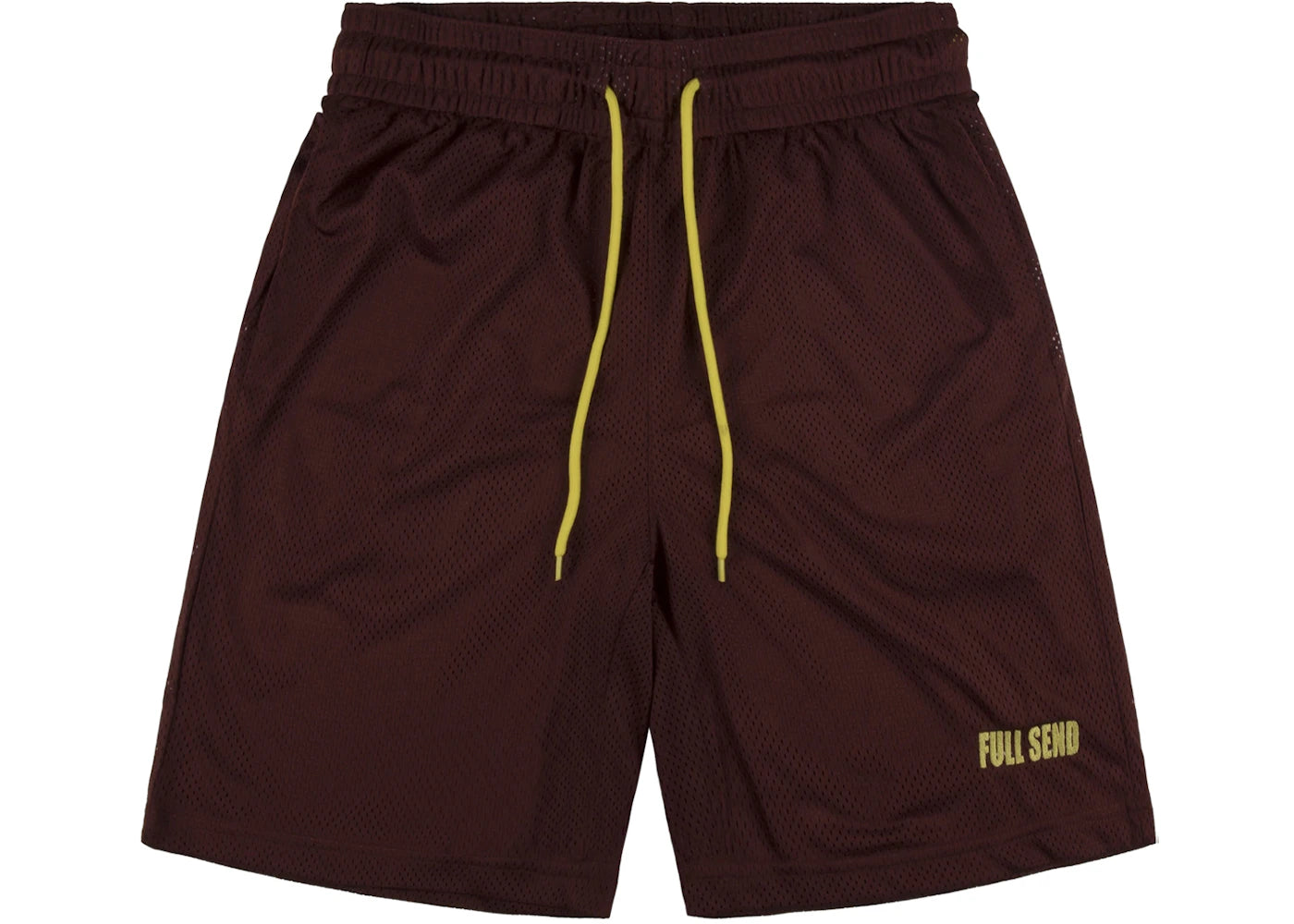 Full Send FS Sportswear Mesh Shorts Burgundy