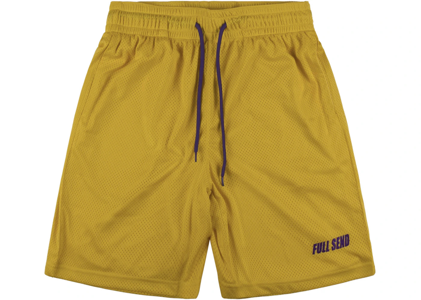 Full Send FS Sportswear Mesh Shorts Yellow