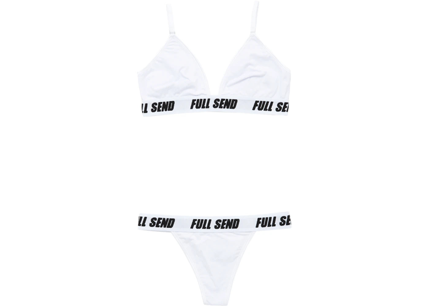 Full Send Full Send Triangle Panty White