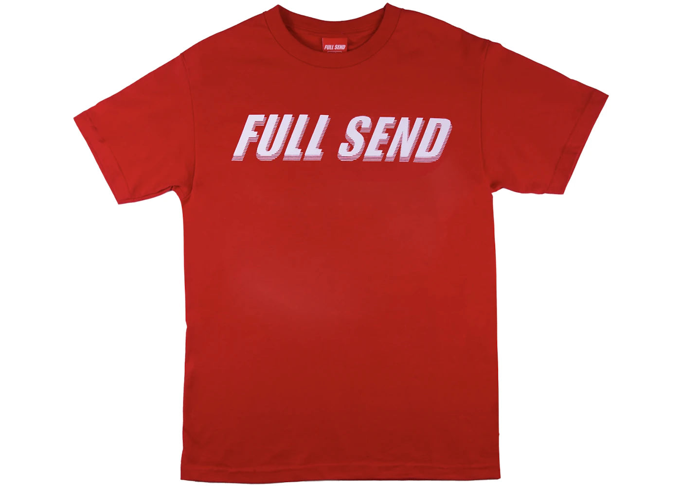 Full Send Glitch Tee Tee Red