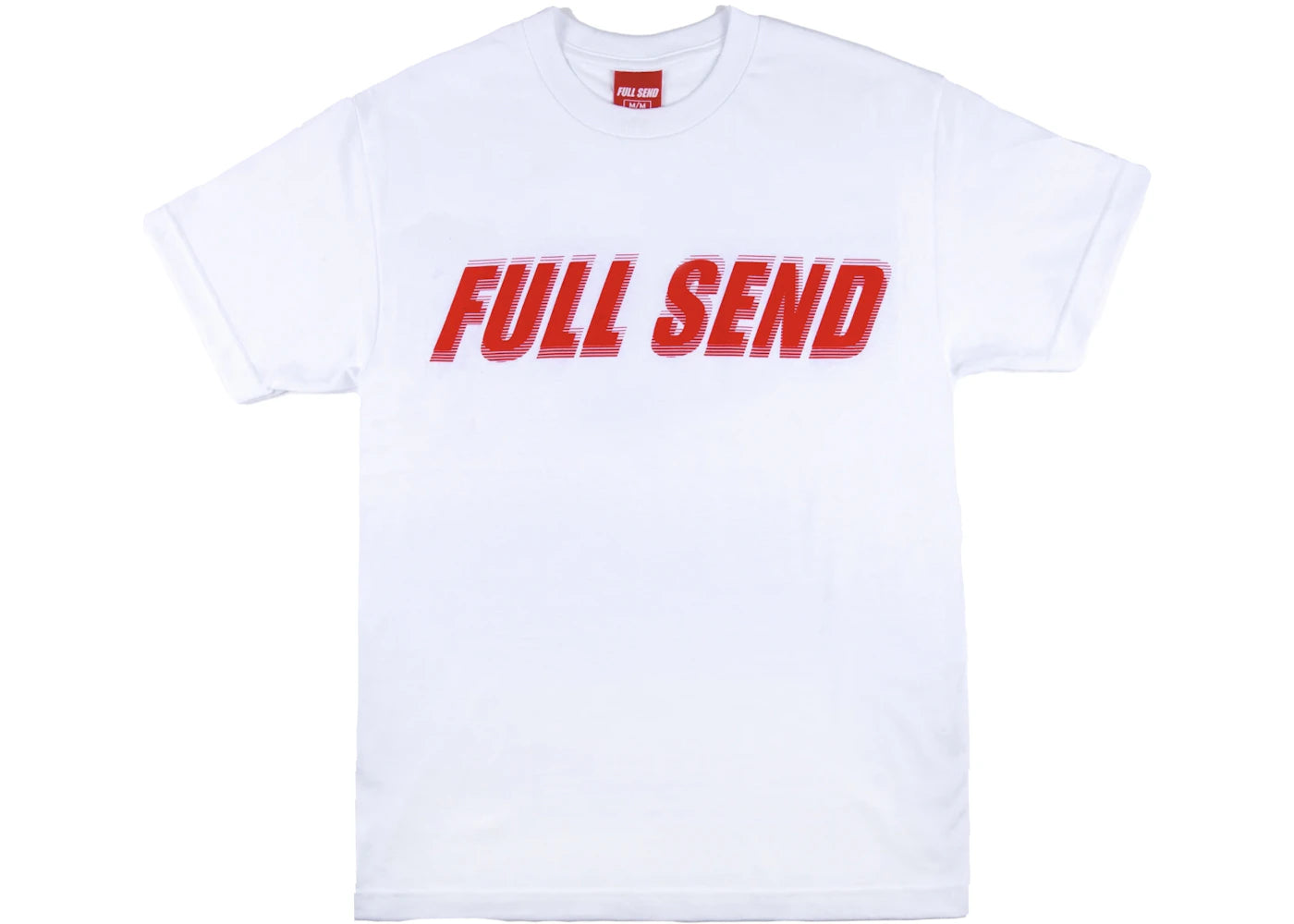 Full Send Glitch Tee Tee White