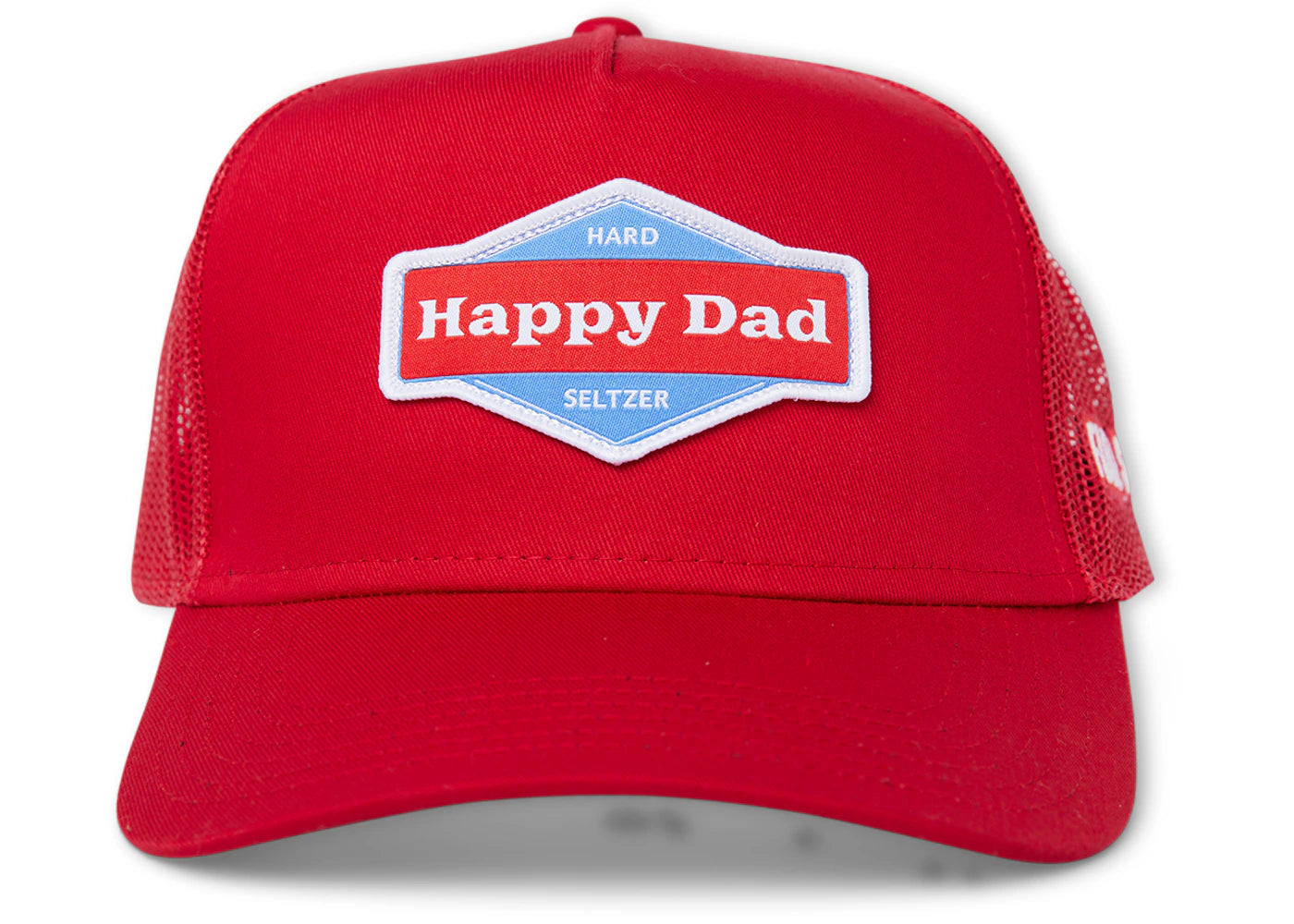 Full Send Happy Dad Trucker Hat Red