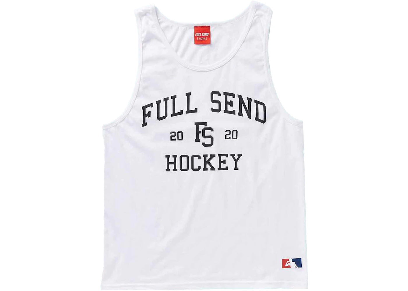 Full Send Hockey Tank White