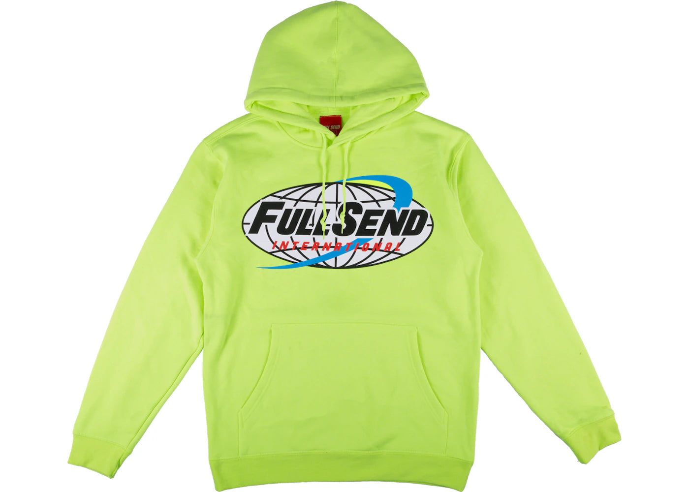 Full Send International Hoodie Safety Green