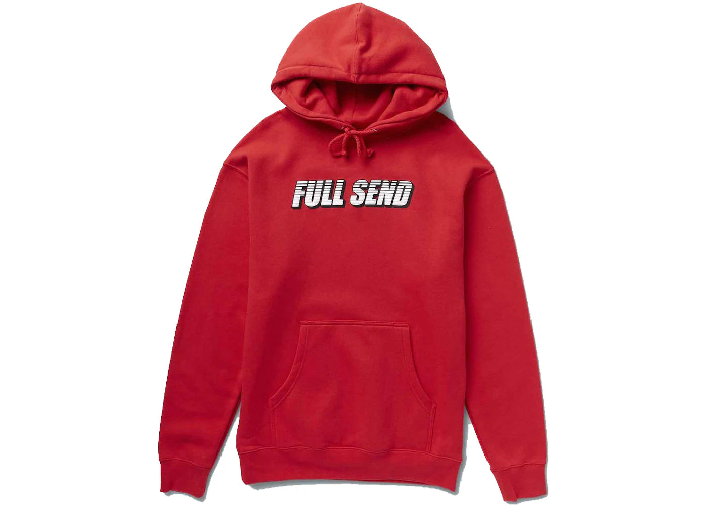 Full Send Lines Hoodie Red
