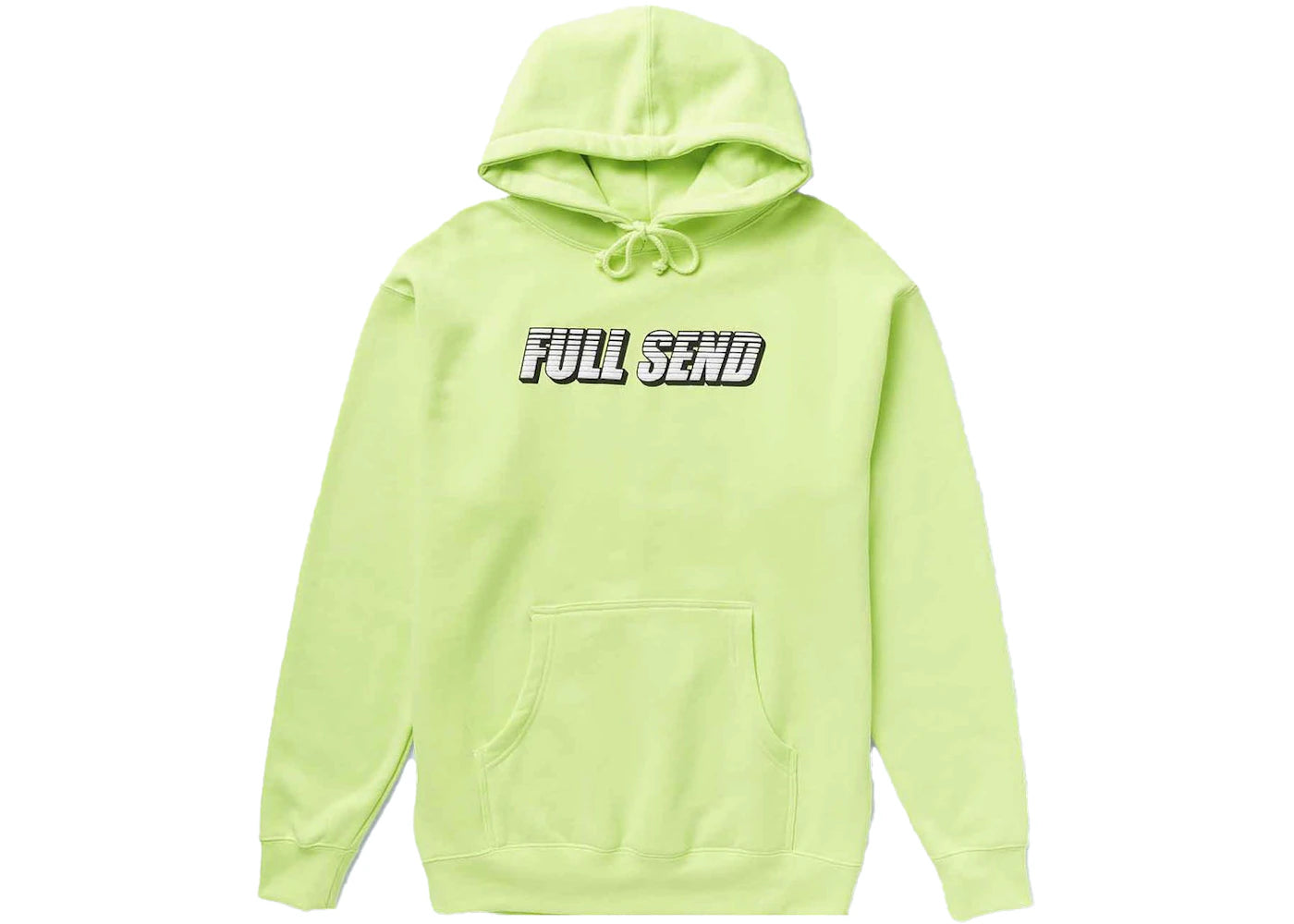Full Send Lines Hoodie Safety Yellow
