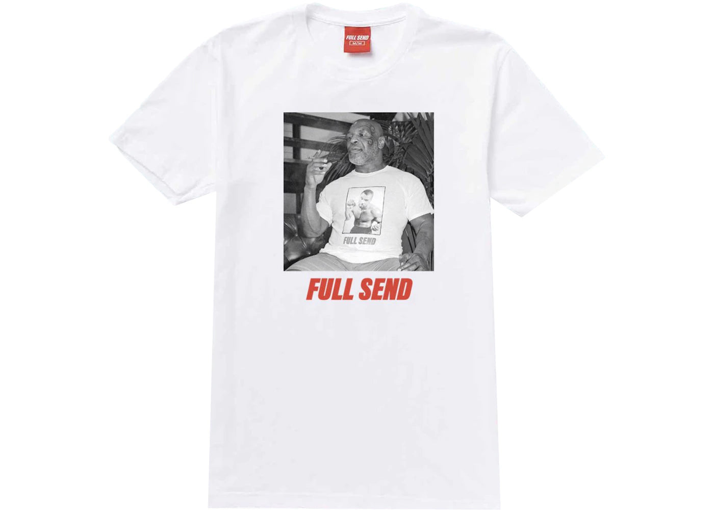 Full Send Mike Tyson Joint Tee White